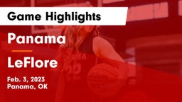 Panama  vs LeFlore  Game Highlights - Feb. 3, 2023