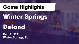 Winter Springs  vs Deland Game Highlights - Dec. 9, 2021