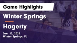 Winter Springs  vs Hagerty  Game Highlights - Jan. 12, 2023