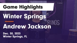Winter Springs  vs Andrew Jackson  Game Highlights - Dec. 30, 2023