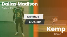 Matchup: Madison vs. Kemp  2017