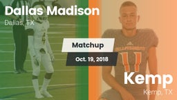 Matchup: Madison vs. Kemp  2018