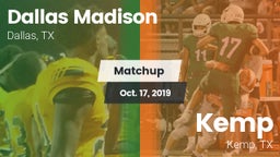 Matchup: Madison vs. Kemp  2019