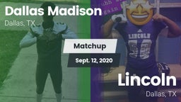 Matchup: Madison vs. Lincoln  2020