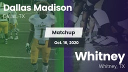 Matchup: Madison vs. Whitney  2020