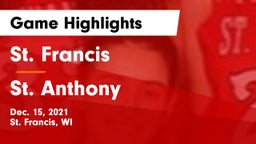 St. Francis  vs St. Anthony  Game Highlights - Dec. 15, 2021