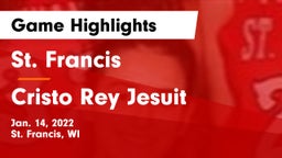 St. Francis  vs Cristo Rey Jesuit  Game Highlights - Jan. 14, 2022