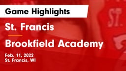 St. Francis  vs Brookfield Academy  Game Highlights - Feb. 11, 2022