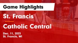 St. Francis  vs Catholic Central  Game Highlights - Dec. 11, 2023