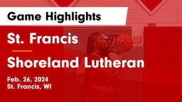 St. Francis  vs Shoreland Lutheran  Game Highlights - Feb. 26, 2024