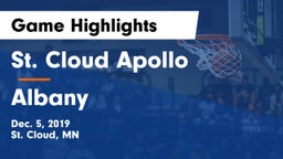 St. Cloud Apollo  vs Albany  Game Highlights - Dec. 5, 2019