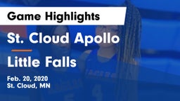 St. Cloud Apollo  vs Little Falls Game Highlights - Feb. 20, 2020