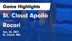 St. Cloud Apollo  vs Rocori  Game Highlights - Jan. 26, 2021