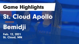 St. Cloud Apollo  vs Bemidji  Game Highlights - Feb. 12, 2021