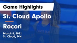 St. Cloud Apollo  vs Rocori  Game Highlights - March 8, 2021