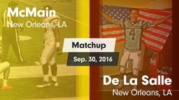 Matchup: McMain vs. De La Salle  2016
