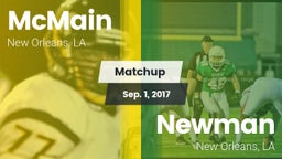 Matchup: McMain vs. Newman  2017