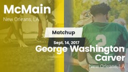 Matchup: McMain vs. George Washington Carver  2017