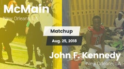 Matchup: McMain vs. John F. Kennedy  2018