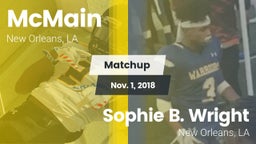 Matchup: McMain vs. Sophie B. Wright  2018