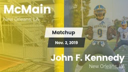 Matchup: McMain vs. John F. Kennedy  2019