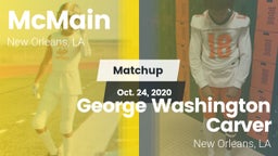 Matchup: McMain vs. George Washington Carver  2020