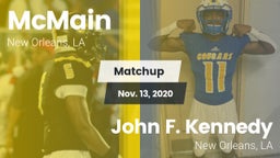 Matchup: McMain vs. John F. Kennedy  2020