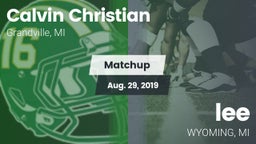 Matchup: Calvin Christian vs. lee  2019