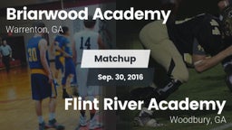 Matchup: Briarwood Academy vs. Flint River Academy  2016