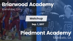 Matchup: Briarwood Academy vs. Piedmont Academy  2017