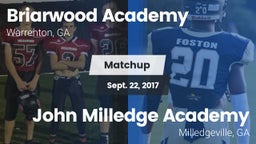 Matchup: Briarwood Academy vs. John Milledge Academy  2017