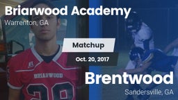 Matchup: Briarwood Academy vs. Brentwood  2017