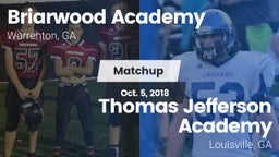 Matchup: Briarwood Academy vs. Thomas Jefferson Academy  2018