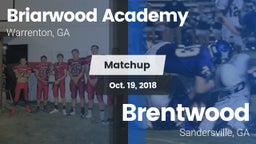 Matchup: Briarwood Academy vs. Brentwood  2018