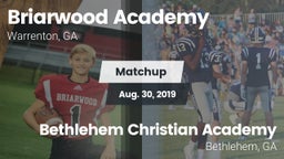Matchup: Briarwood Academy vs. Bethlehem Christian Academy  2019