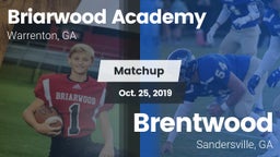 Matchup: Briarwood Academy vs. Brentwood  2019