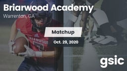 Matchup: Briarwood Academy vs. gsic 2020