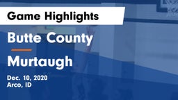 Butte County  vs Murtaugh  Game Highlights - Dec. 10, 2020