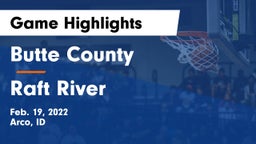 Butte County  vs Raft River  Game Highlights - Feb. 19, 2022