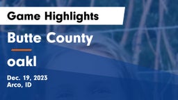 Butte County  vs oakl Game Highlights - Dec. 19, 2023