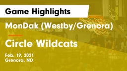 MonDak (Westby/Grenora) vs Circle Wildcats Game Highlights - Feb. 19, 2021