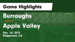 Burroughs  vs Apple Valley  Game Highlights - Dec. 18, 2019