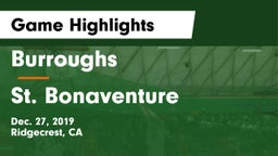 Burroughs  vs St. Bonaventure  Game Highlights - Dec. 27, 2019