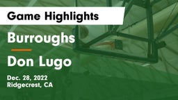Burroughs  vs Don Lugo  Game Highlights - Dec. 28, 2022