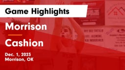 Morrison  vs Cashion  Game Highlights - Dec. 1, 2023