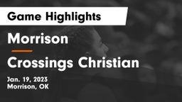 Morrison  vs Crossings Christian  Game Highlights - Jan. 19, 2023