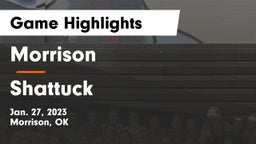 Morrison  vs Shattuck  Game Highlights - Jan. 27, 2023
