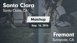 Matchup: Santa Clara vs. Fremont  2016