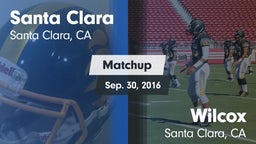 Matchup: Santa Clara vs. Wilcox  2016