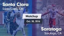 Matchup: Santa Clara vs. Saratoga  2016